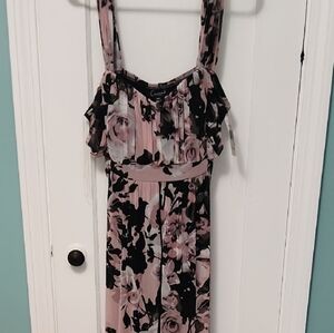 Connected Apparel Floral High Low Dress
